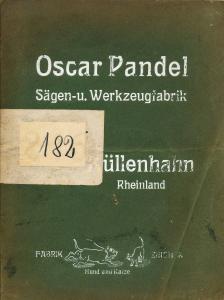 <a href='./index.html?name=pandel_oscar&lfdnr=1' target='_blank'>Spezial-Preisliste<br />über Sägen</a><br />Oscar Pandel<br />Küllenhahn<br />ca. 1915
