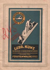 <a href='./index.html?name=kunz&lfdnr=1' target='_blank'>Eiserne Hobel</a><br />Gustav Kunz<br />Fürstenwalde<br />ca. 1930
